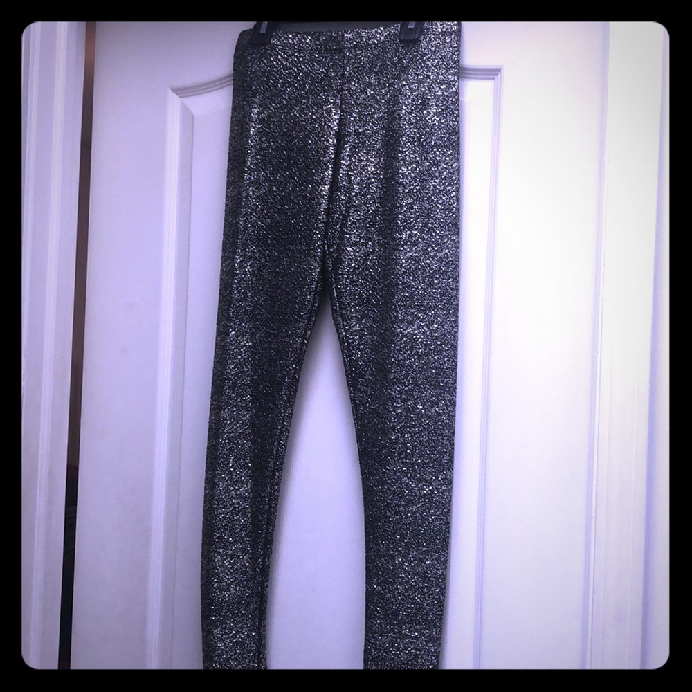 Black & Gold Sequin Leggings